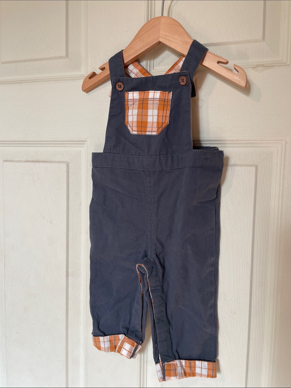 ❗️3/$10❗️Tommy Bahama Plaid Cuff Coveralls